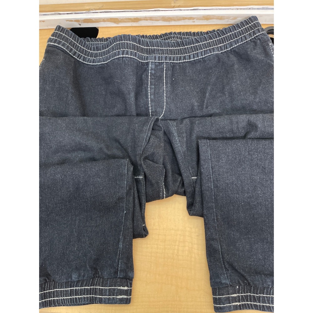 True Religion Mens Dark Wash Denim Cargo Joggers Contrast Stitch 2XL